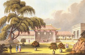 Banketzaal in het huis van een Mandarijn nabij Canton, uit 