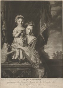 Margaret Georgiana Spencer, (geboren Poyntz), Gravin Spencer, en haar dochter, Georgiana Cavendish, (geboren Spencer), Hertogin van Devonshire