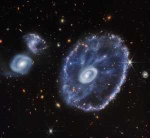Karrenwielstelsel (alleen NIRCam) door James Webb Space Telescope (NASA)