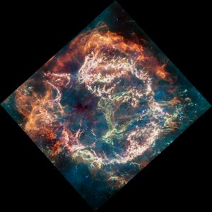 Cassiopeia A (MIRI Beeld)