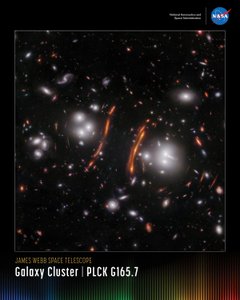 Galaxy Cluster PLCK G165.7 miniposter door James Webb Space Telescope (NASA)