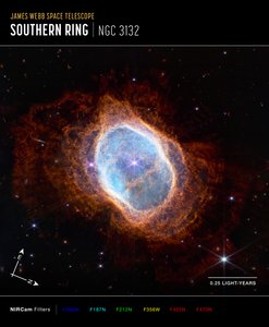 Zuidelijke Ringnevel door James Webb Space Telescope (NASA)