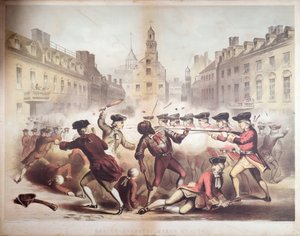Dood van Crispus Attucks bij het Bloedbad van Boston, 5 maart 1770