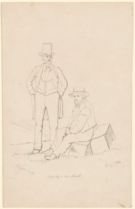 Mr. Way en Mr. Booth door James Wells Champney