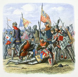 Dood van Harry Hotspur Sir Henry Percy, Shrewsbury, Shropshire, 1403, 1864 door James William Edmund Doyle