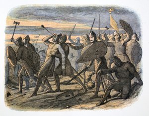 Dood van Koning Harold, Slag bij Hastings, 1066, 1864 door James William Edmund Doyle