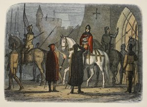 Henry V marcheert tegen de Lollards, uit A Chronicle of England BC 55 to AD 1485, pub. London, 1863