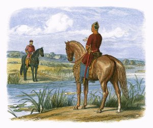 Hendrik en Stefanus overleggen aan de Theems
