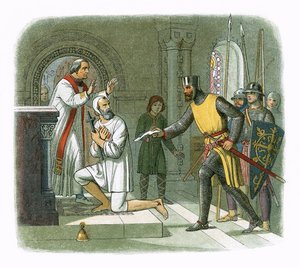 Hubert uit het heiligdom van Boisars gehaald door James William Edmund Doyle