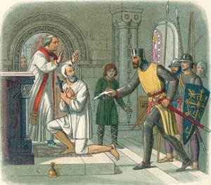 Hubert uit het heiligdom gehaald bij Boisars, 1232 1864 door James William Edmund Doyle