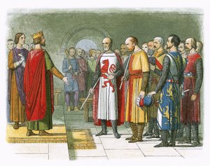 Koning Hendrik III en zijn parlement door James William Edmund Doyle