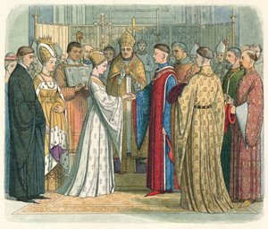 Huwelijk van Hendrik V. en Katherine van Frankrijk, 1420, 1864 door James William Edmund Doyle