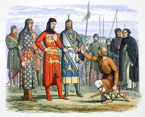 Het hoofd van Piers Gaveston getoond aan de graaf van Lancaster, 1312 door James William Edmund Doyle