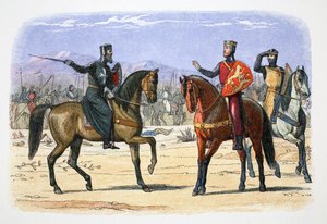 Richard I van Engeland en de Meester van St. Jan, Jaffa, 1191, 1864 door James William Edmund Doyle