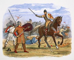 Robert, Hertog van Normandië, gevangen bij de Slag bij Tinchebraye, Normandië, 1106 1864 door James William Edmund Doyle