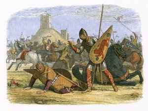 Robert verwondt zijn vader, koning Willem I door James William Edmund Doyle