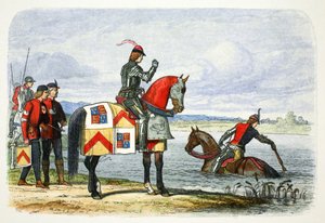 De hertog van Buckingham vindt de Severn onbegaanbaar, 1483 1864 door James William Edmund Doyle