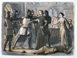 De arrestatie van Sir Roger Mortimer, Nottingham Kasteel, 1330 1864