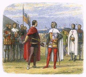 De prins dwingt een amnestie af van Pedro de Wrede door James William Edmund Doyle