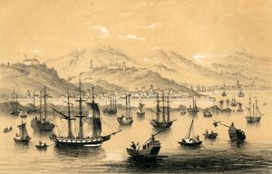 Amoy, een van de vijf havens geopend door het laatste verdrag voor Britse handel