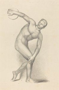 Discobolus, door Myron door James William Giles after John Flaxman