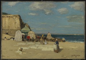 Het strand, St. Malo door James Wilson Morrice