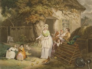 De Terugtocht van de Burgers, 1796 door James after Ward