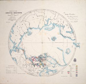 Kaart van de Arctische regio