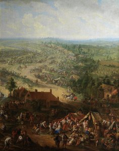 Detail van het graven van het Gentse kanaal door Jan Anton Garemyn
