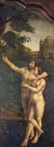 Adam en Eva, achterpaneel van Malvern-drieluik