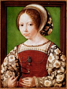 Portret van een jonge prinses, waarschijnlijk Dorothea van Denemarken