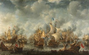 De Slag bij Terheide, 10 augustus 1653 door Jan Abrahamsz. Beerstraten