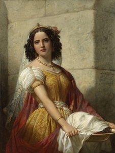 Salomé met het hoofd van Johannes de Doper door Jan Adam Kruseman (signed by artist)