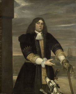 Jan van Gelder (1647-73), Marinekapitein, Stiefzoon van Michiel Adriaensz de Ruyter door Jan Andrea Lievens