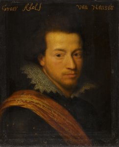 Portret van Adolf, Graaf van Nassau-Siegen door Jan Antonisz van Ravesteyn (workshop of)