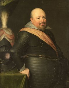 Portret van Nicolaas Schmelzing (1561-1629) door Jan Antonisz van Ravesteyn (workshop of)