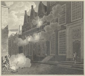 Beschieting van het huis van Lucas van Steveninck, 1787