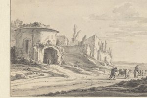 Gezicht op S. Teodoro in Rome