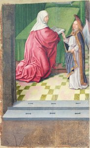 De annunciatie door Jan Baegert
