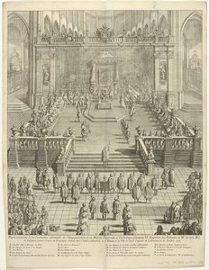 Inhuldiging van keizer Karel VI als graaf van Vlaanderen te Gent, 1717 door Jan Baptist Berterham