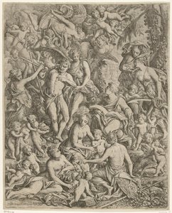 Johannes de Evangelist en Johannes de Doper door Jan Baptist Herregouts