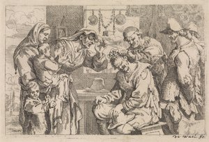 De dorpschirurgijn door Jan Baptist de Wael