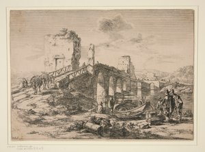Ponte Molle, Rome door Jan Both