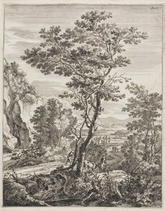De grote boom, uit Rechtopstaande Italiaanse landschappen