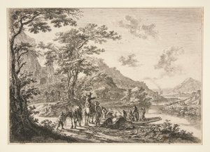 Uitzicht op de Tiber, in de Campagna door Jan Both