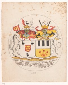 Ontwerp (2) voor alliantiewapen door Jan Brandes