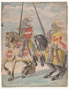 Ridders met de familiewapens van Brandes en Hirschman door Jan Brandes