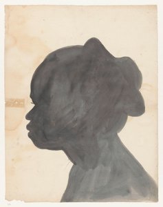 Silhouetportret van Sara door Jan Brandes