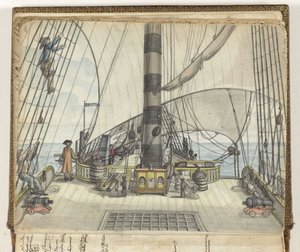 Het Dek van een Schip van de Nederlandse Oost-Indische Compagnie