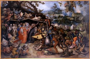 Verleidingen van Sint Antonius Abt door Jan Brueghel the Elder